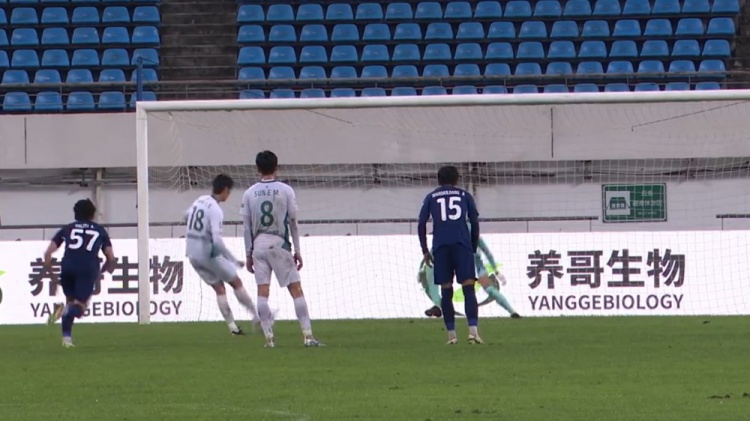 貴州筑城競技2:1武漢三鎮(zhèn)B隊 進球瞬間 Goal!