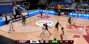 一直在進(jìn)步！馮傲U19男籃世界杯場均6.1分2.9籃板2.0助攻