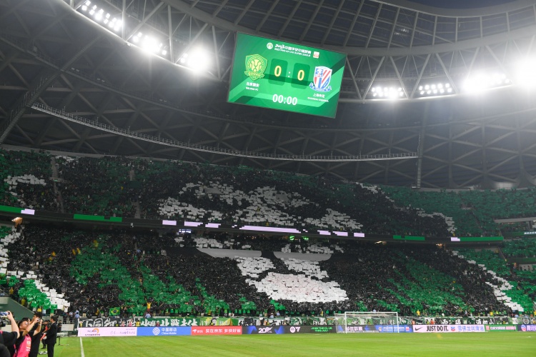 北青：京滬戰(zhàn)工體將展現(xiàn)全場TIFO，圖案將從一層延伸到三層
