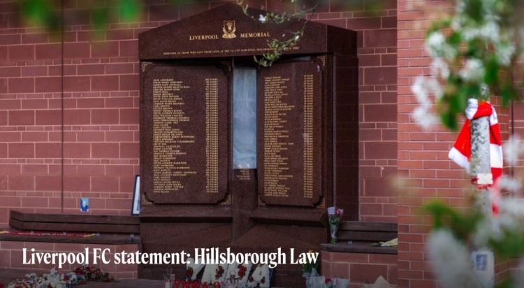 正義與透明的里程碑！利物浦官方：歡迎希爾斯堡法案的出臺